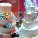 Two award-winning wedding cakes, shot by NJ wedding photographer Kyo Morishima.