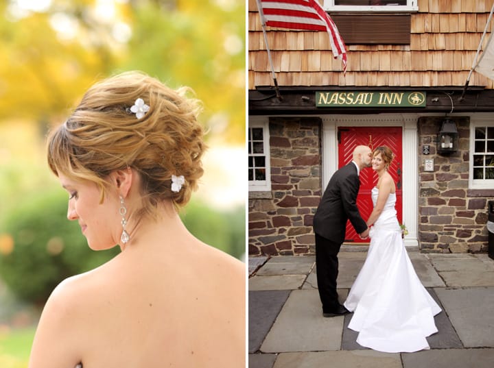 Wedding portraits at the Nassau Inn in Princeton, shot by NJ wedding photographer Kyo Morishima.