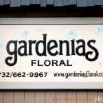 Gardenias Floral sign, photographed by Metuchen photographer Kyo Morishima.