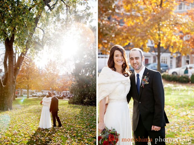 A fall wedding at Princeton's Nassau Inn, photographed by NJ wedding photographer Kyo Morishima.