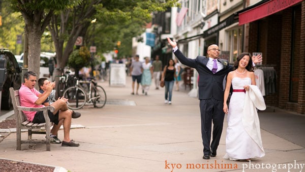 Princeton bride and groom, photographed by Princeton wedding photographer Kyo Morishima