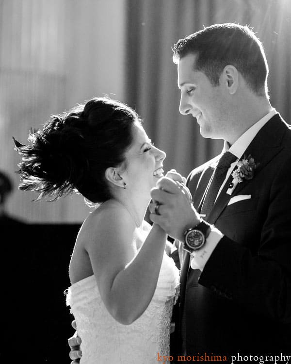 First dance at Stotesbury Mansion wedding reception, photographed by Philadelphia wedding photographer Kyo Morishima