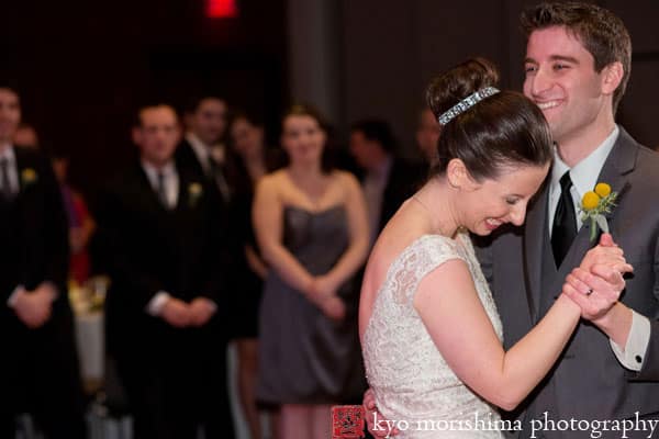 First dance at a Hyatt New Brunswick wedding, photographed by NJ wedding photographer Kyo Morishima