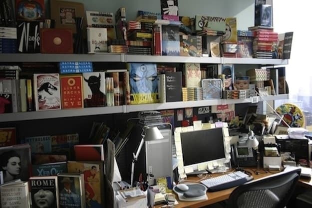 Chip Kidd's computer from Buzzfeed article on famously creative workspaces