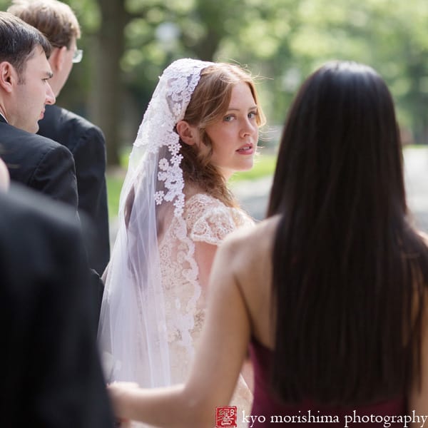 Portrait of a bride wearing Allure Couture wedding dress, photographed by Princeton wedding photographer Kyo Morishima