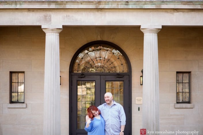 Van Vleck Gardens engagement picture photographed by Kyo Morishima