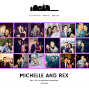 Michelle and Rex wedding website header