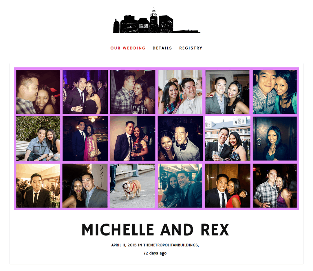 Michelle and Rex's Funny Wedding Website. Very funny.