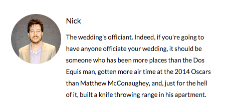 How to Write Your Wedding Party Bios: Wording Tips and Examples ♥ WedSites  Blog