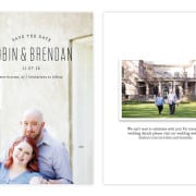 Minted.com save the date card with engagement photos by Kyo Morishima