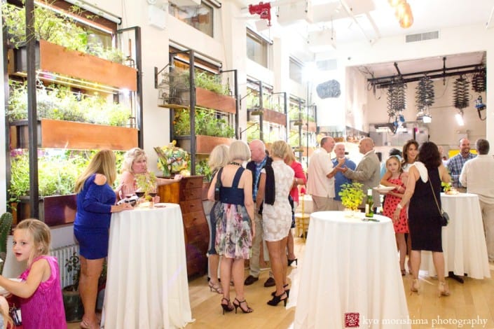 An event at Bouley Botanical, a unique event space in Tribeca, photographed by Kyo Morishima