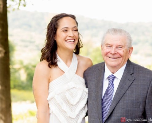 Bride and grandfather at Mohawk House wedding, photographed by Sparta wedding photographer Kyo Morishima