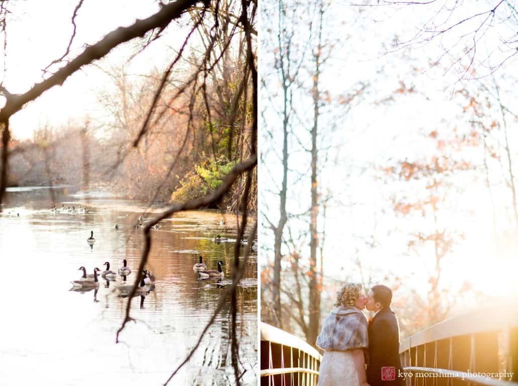 New Jersey Audubon Plainsboro Preserve fall wedding portraits photographed by Kyo Morishima