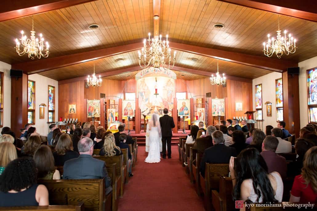 Holy Resurrection Orthodox Church wedding ceremony photographed by NJ wedding photographer Kyo Morishima