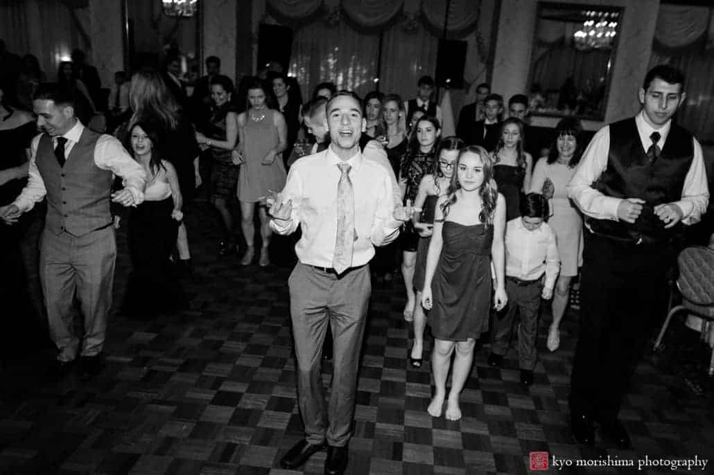 Dancing during Nassau Inn wedding reception, photographed by Kyo Morishima