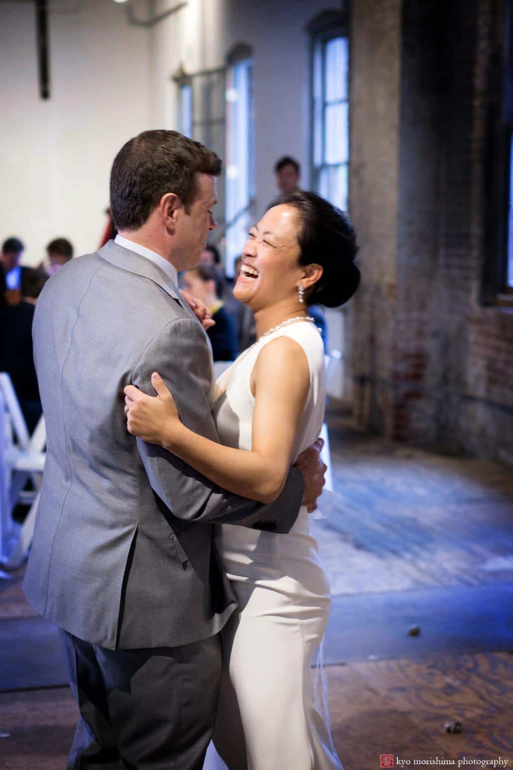 Bride and groom first dance at Invisible Dog wedding in Boerum Hill, photographed by Kyo Morishima