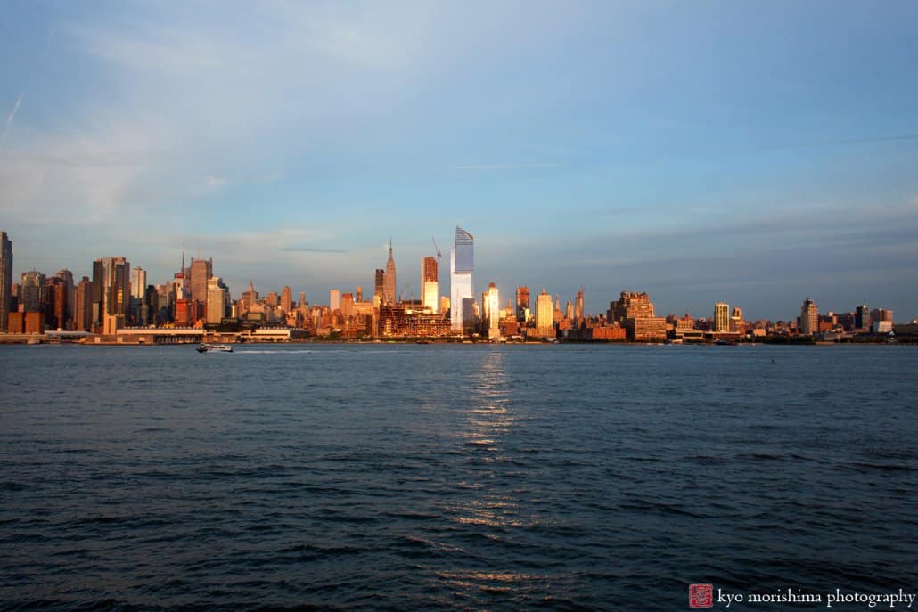 A view of Manhattan from Chart House on a clear June evening, photographed by Kyo Morishima