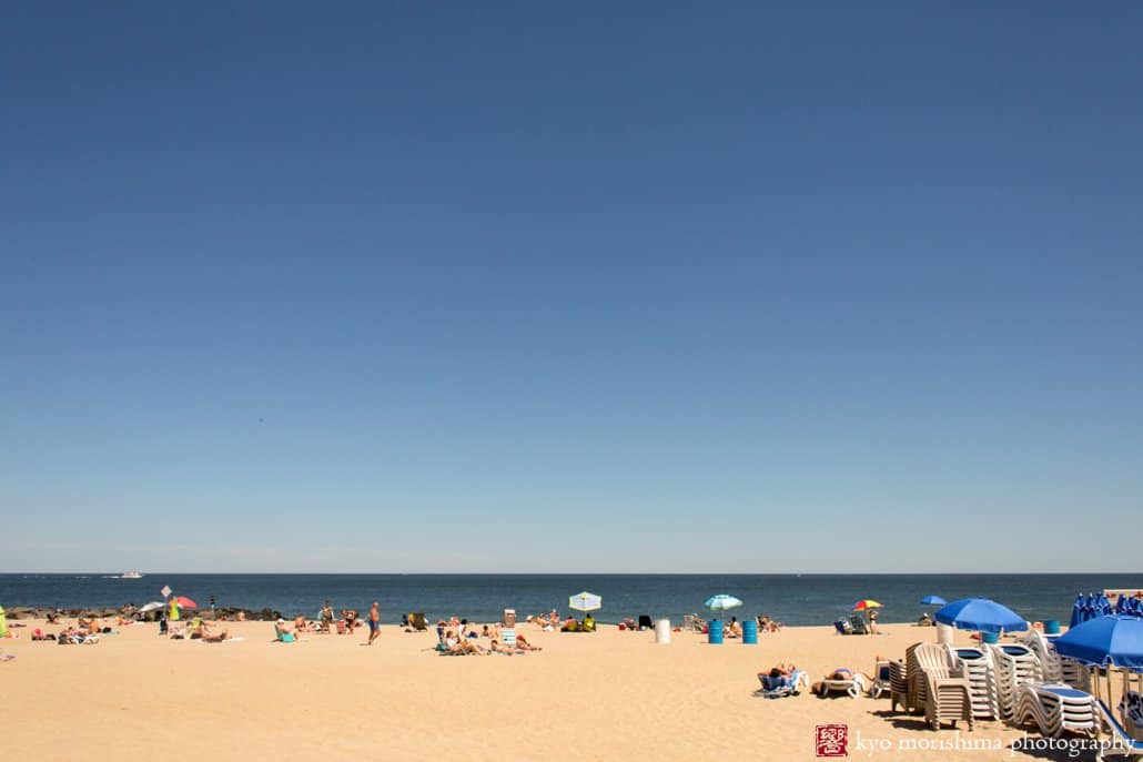 Asbury Park beach on a Saturday morning in June, photographed by Kyo Morishima