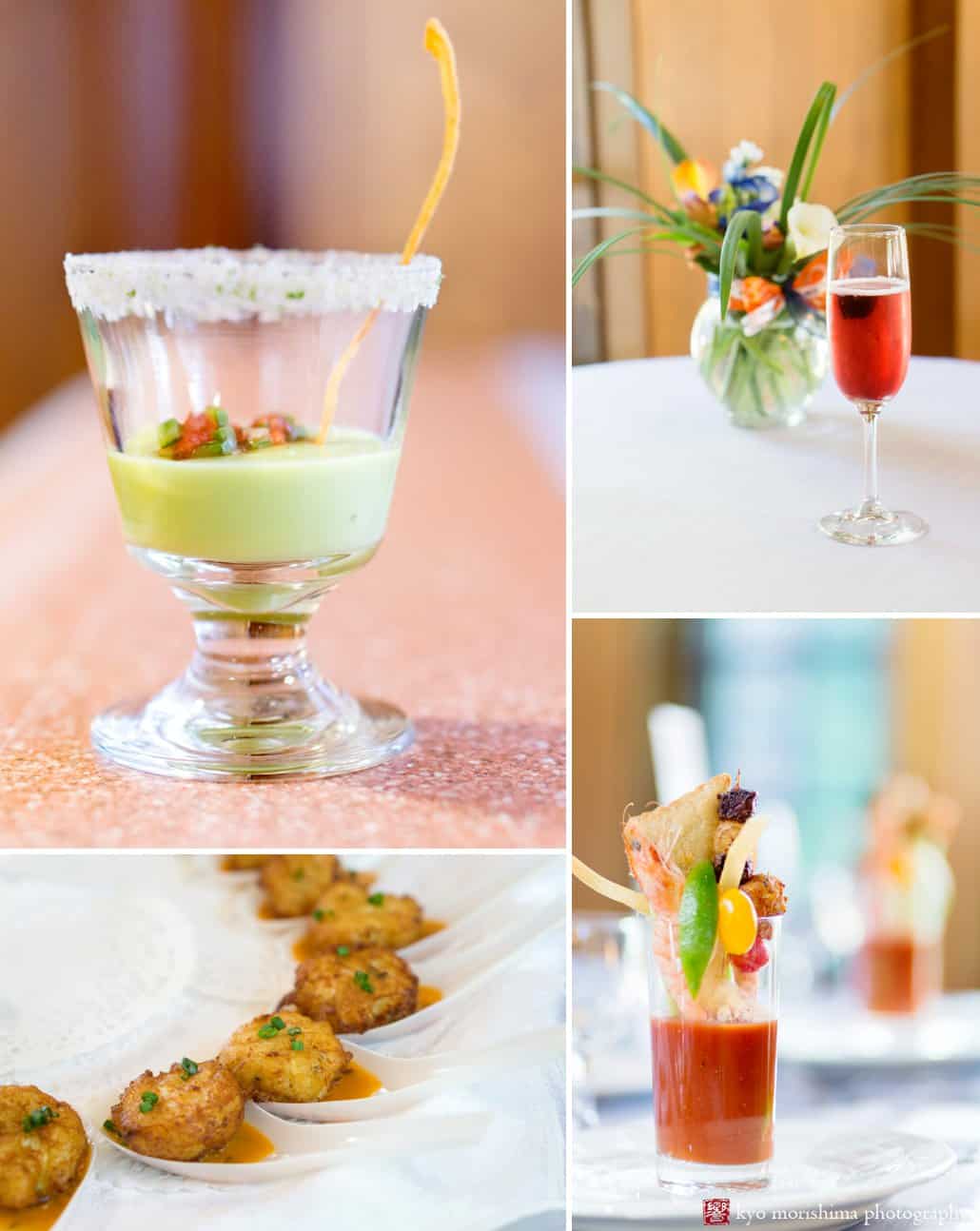 Princeton Cap and Gown Club catering's delicious food and drink for a summer wedding, photographed by Kyo Morishima