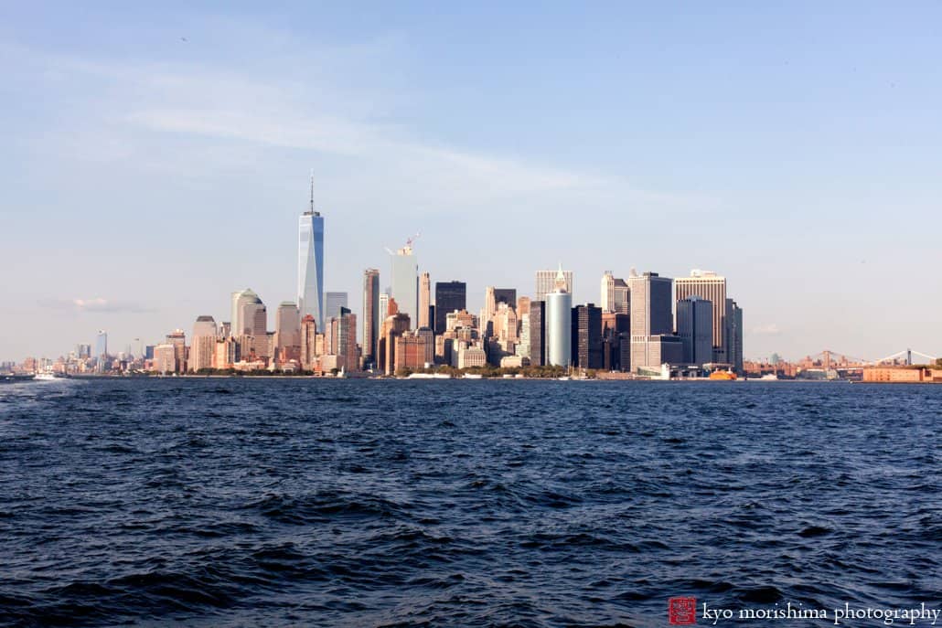 A view of lower Manhattan from the Governors Island ferry, photographed by Kyo Morishima
