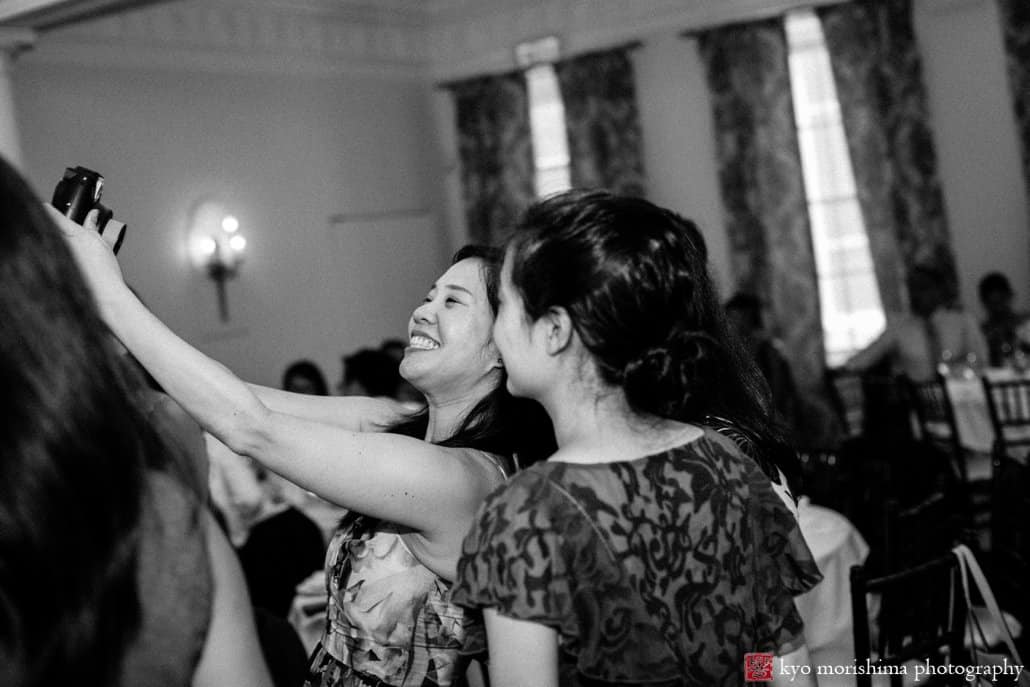 Taking a selfie during India House wedding, photographed by Kyo Morishima