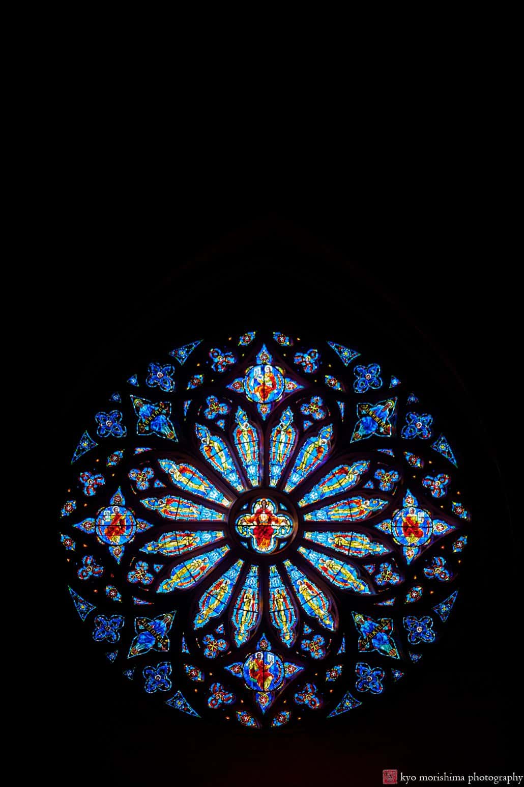 Stained glass window at St. John the Divine