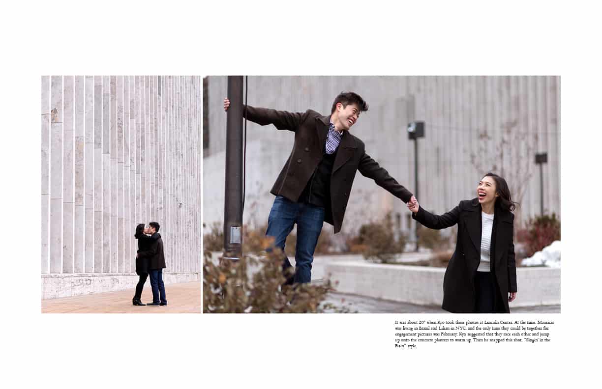 Lincoln Center engagement photos in February