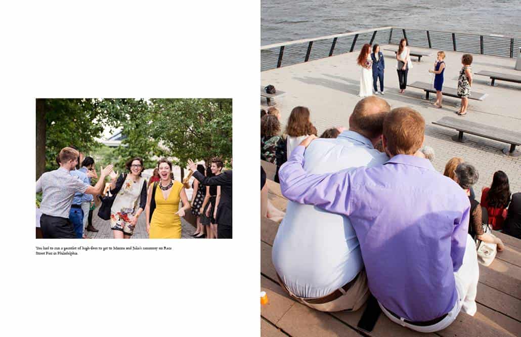 Race Street Pier wedding photos in Philadelphia