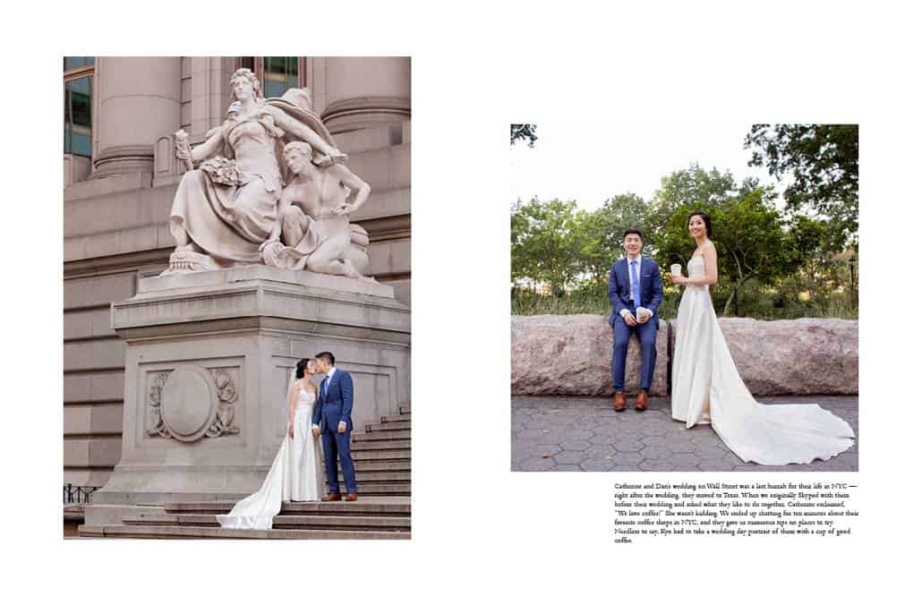 Wedding portraits on Wall Street at the National Museum of the American Indian