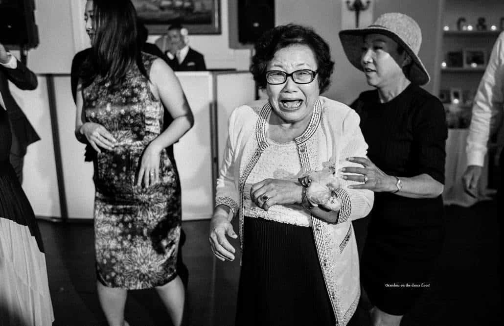 Grandma rocks out during India House wedding reception in downtown Manhattan