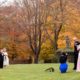 Flower girl and ring bearer family picture, at Jasna Polana wedding, Princeton, NJ