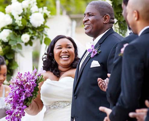 smile at Mt. Laurel, NJ wedding ceremony