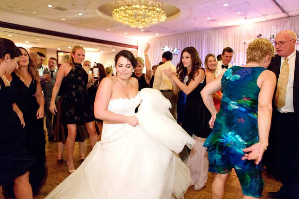 Bride dances during The Westin Princeton at Forrestal Village wedding reception, Princeton, NJ