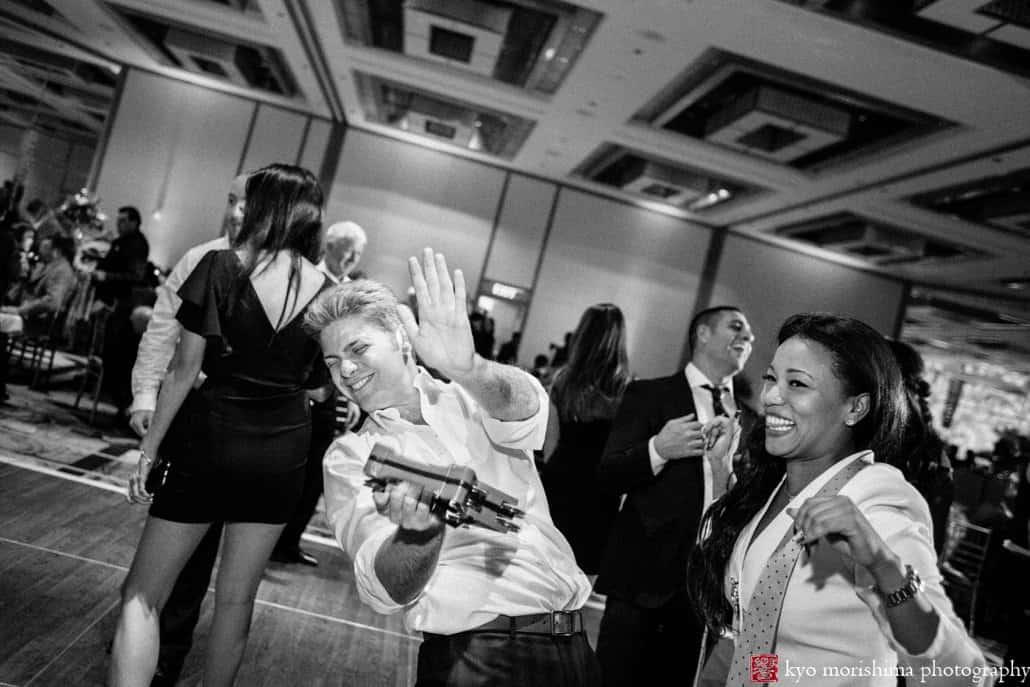 On the dance floor at Hyatt Regency Princeton wedding reception