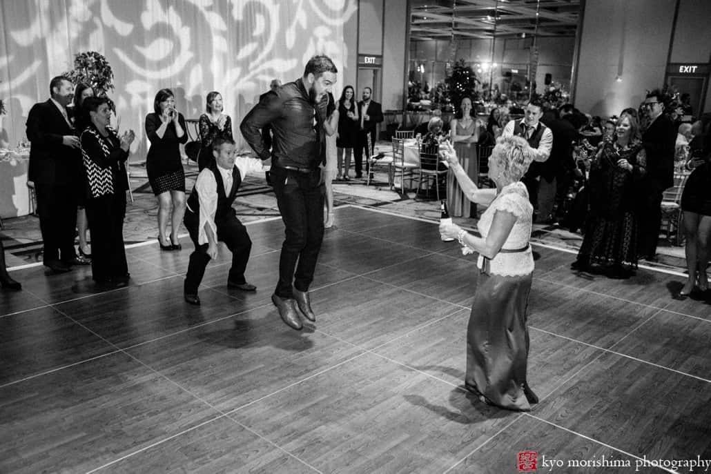 On the dance floor at Hyatt Regency Princeton wedding reception