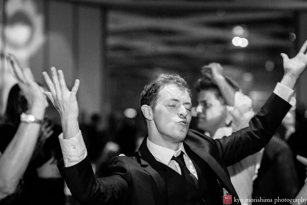 On the dance floor at Hyatt Regency Princeton wedding reception