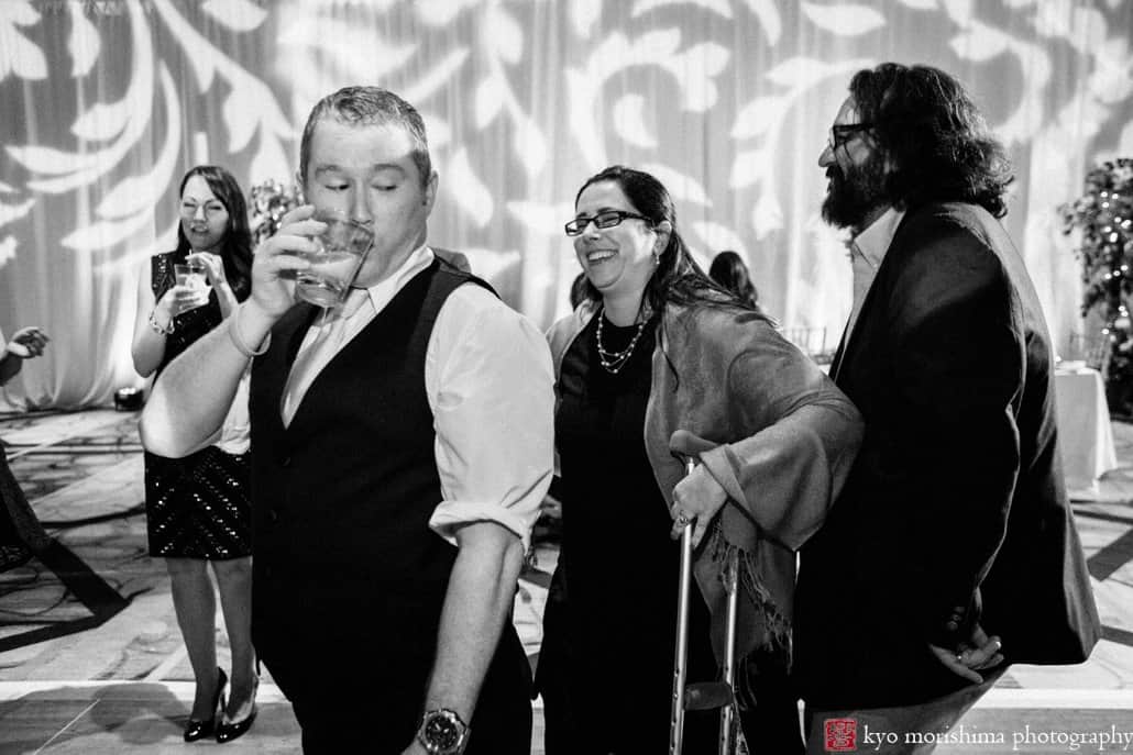 On the dance floor at Hyatt Regency Princeton wedding reception