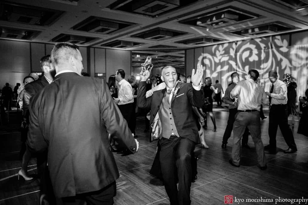 On the dance floor at Hyatt Regency Princeton wedding reception