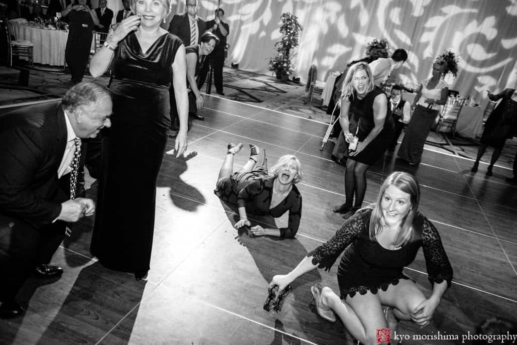 On the dance floor at Hyatt Regency Princeton wedding reception