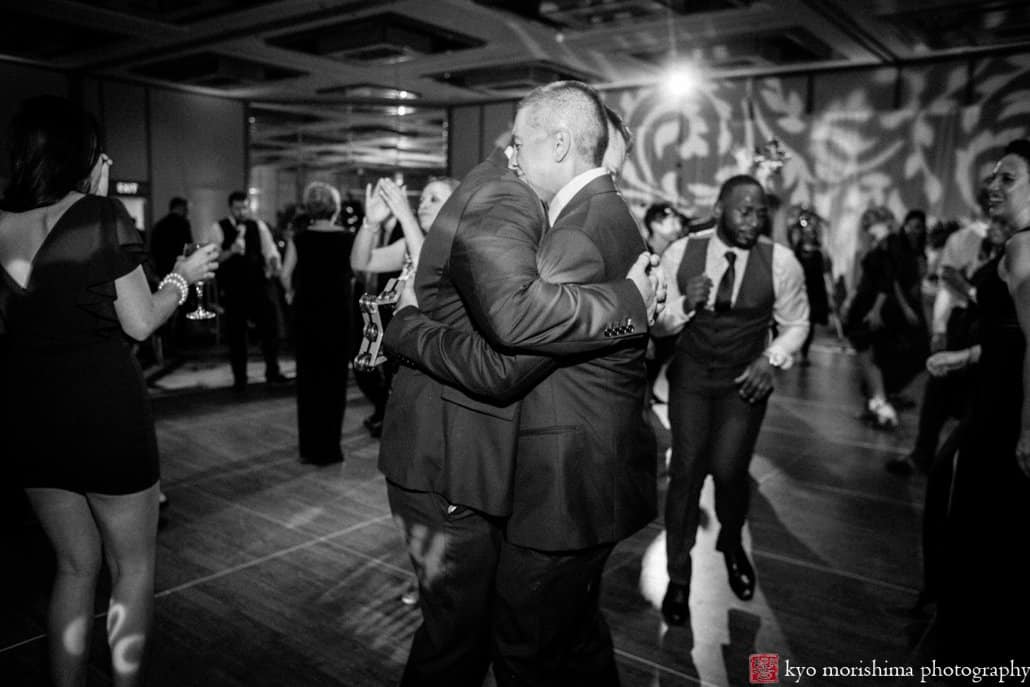 On the dance floor at Hyatt Regency Princeton wedding reception