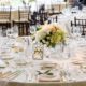 green and cream hydrangea, pink rose and peony wedding centerpiece. white table linens accented with eucalyptus, black chiavari chairs, clear stemware, Janet Makrancy's weddings and Parties florist, Jasna Polana Princeton NJ wedding Photographer.