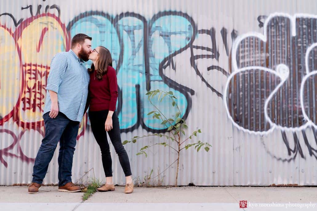 Classic Brooklyn photo: Park Slope engagement photography by Kyo Morishima