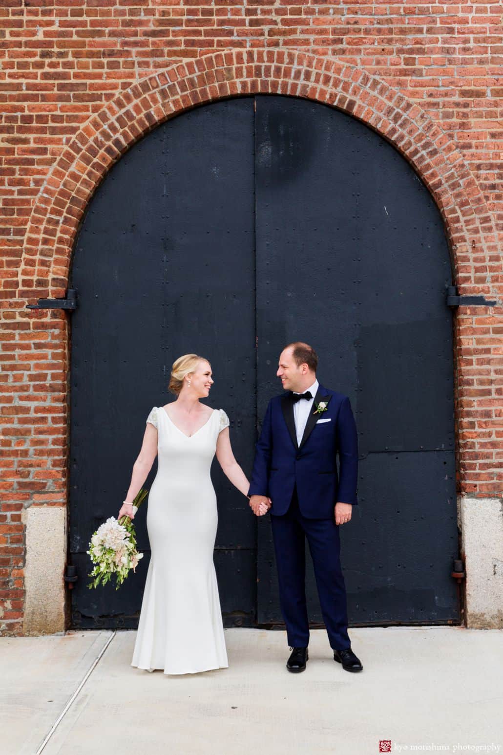 Great places to take wedding pictures in Brooklyn: Liberty Warehouse in Red Hook 