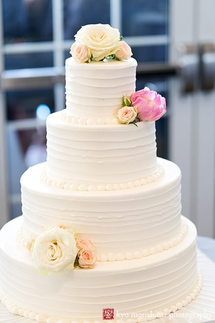 Late Spring Mercer County Boathouse NJ Wedding wedding cake