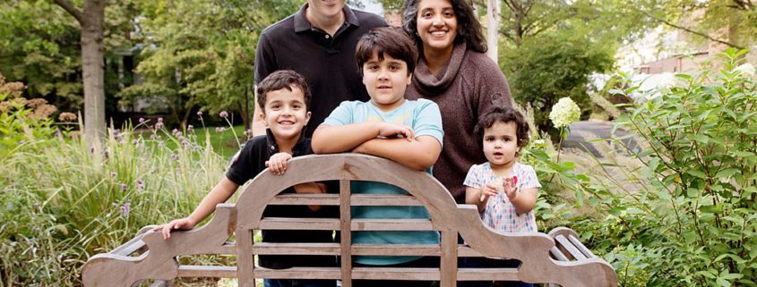 Family photo session outside. Child and family portraits. Natural, posed New Jersey family photography.