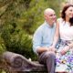 Springtime engagement photo at Duke Farms in Hillsborough NJ