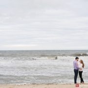 Spring Lake beach Engagement portrait bride and groom Photos by Kyo Morishima Photography