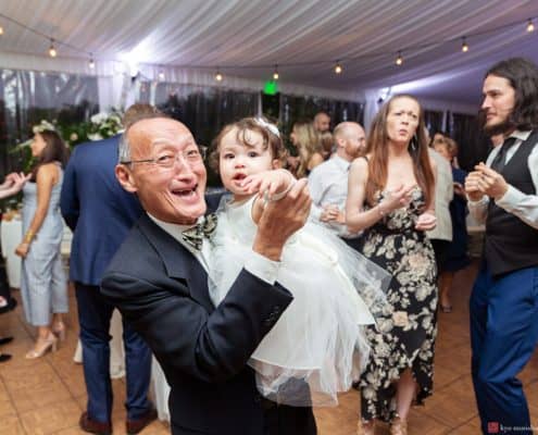 Chauncey Center asian princeton Chauncey Hotel and Laurie House wedding grandpa and baby girl dance