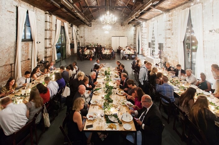 Simple Wedding Decor Ideas Greem Building Brooklyn Kyo Morishima Photography