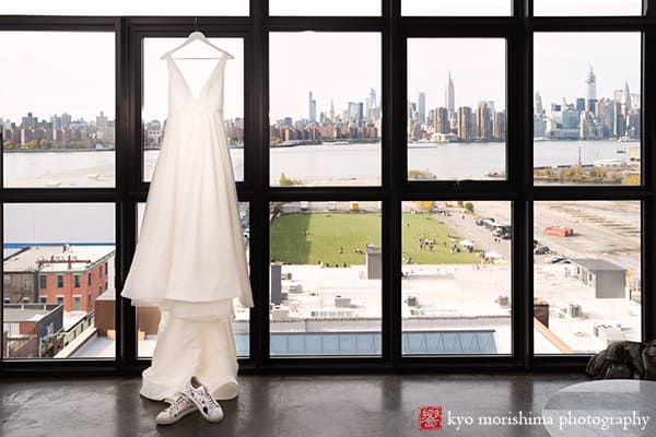 Brooklyn Wythe Hotel wedding fall Kyo Morishima Photography Manhattan Empire State Building
